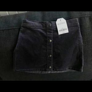 Gray corduroy skirt